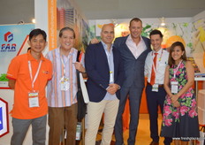 At the Fruit Republic stand with Nader & Ebrahim