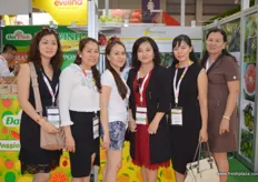 At the Kim Nhung Dong Thap Co. stand (Vietnam)
