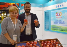 Aysel Oguz and Berat Ozen of Anadolu Etap (Turkey)