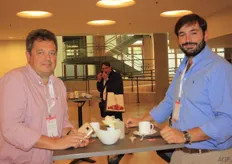 Guillaume Lefranc and Pedro Alvarez of Goemar Lab. (Arysta Group).