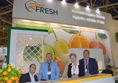Royal Fresh, a Russian importer. Igor Mieev, Mikhail Berlizev, Elena Bespalova and Alexander Barbu.