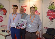 Cooked red beet from Galka OOO in Belarus. Ready-to-eat, vacuum packed beets. Aleksej Krivinskyi, Vitalyus Vaigauskas and Tomas Osencovas.
