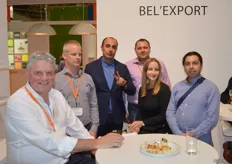 Bel'export has been a trusted name at World Food Moscow for years. Tony Derwael, Tim Pitteviels, an Armenian client, Vitaly Poplevien and other clients.