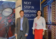Chris Maat and Anna Zegveld from ripening chamber specialists, Interko.