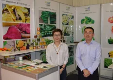 Shandong Shougung Vegetables Industried Group from China. Monica Wang and Tim Ma.