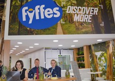 The Fyffes logo cropped up everywhere. Viktoria Shevchenko, Pavel Bobrov and Oleg Kasianov.