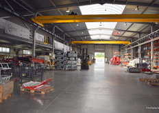 A view into the manufacturing warehouse for Sorter.