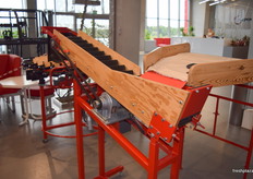 Another angle of the 1980's sorting machine.