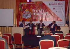 Panelists during the first presentation, 'Polish market from the perspective of the last 10 years. What drives Polish consumer?'