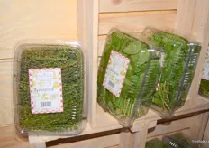 Large packaging of thyme and basil for the Polish market.