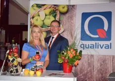 Kamila and Bartosz Jankowski from Qualival Sp. The company specialises in offering new varieties to Polish apple growers, in order to provide an alternative to club varieties.