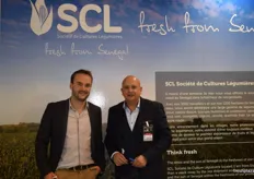At the Fresh From Senegal stand (SCL), visitor Bruno Koenig from exporter/import Sofruce and Stephane Marie, Director of Operations for SCL.