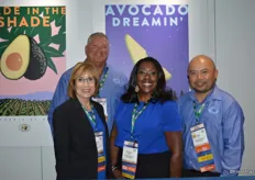 Representing the California Avocado Commission are from left to right: Connie Stukenberg, Rick Shade (Chairman of the Board), Angela Fraser and David Cruz.