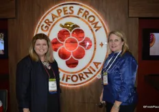 Susan Day and Karen Hearn with the California Table Grape Commission.