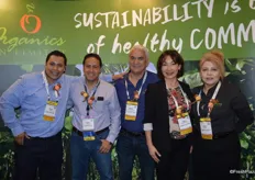The team of Organics Unlimited. Marco Garcia, Manuel Velazquez de Leon, Mayra Velazquez de Leon and Gloria Smith. Second from the left is Daniel Lopez Silva with International Paper.