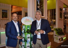 Doug Meyer and Mario Pacheco with Westpak proudly showing avocados.
