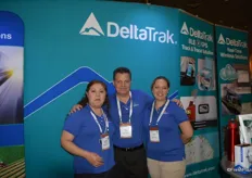 Claudia Blomgren, Bob Colcord and Luisa Bon with DeltaTrak.