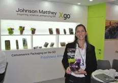 Hila Nagel from Johnson Matthey promotes the new packing Xgo.