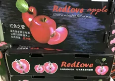 Special red hearted apple variety by Redlove Apple, grown in Gansu province.