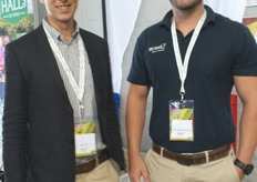 Jaco Nel, sales manager for jumbo bins and agriculture at Mpact and Theuns Lambrechts, also of Mpact.