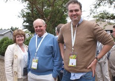Alex Whyte of Green Farms Nut Company on the right of his parents, Jill and Alan Whyte. Jill Whyte is the CEO of Green Farms Nut Company.