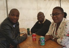 Skhumbuzo Mashabane, economist, Wandile Banda, assistant director for economics and Magagula Phumla, agricultural advisor, all from the Mpumalanga Department of Agriculture.