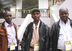 Stephen Mwangi, Gerald Mwangi and Daniel Kamithi Karimi of the Kenya Nut Company.