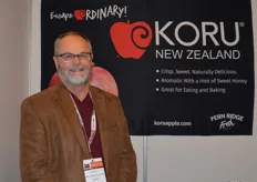 Jim Allen from New York Apples was at the show with the new KORU apple from New Zealand. Production is still in early stages there and it is also being grown in the US.