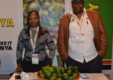Mogdalina W Njoki and Elyah Kamau Njorgl from Mofarm Fresh Fruits Exporters were part of the Kenyan.