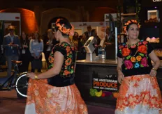 These ladies, dressed in traditional Mexican costumes were dancing during a break in the chef demonstrations.
