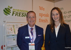 Gary York and Nina Hagemann at Robinson Fresh.