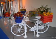 The entrance was done up in colourful Dutch style.