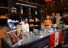 Patricia Lavado one of the many chef's demonstrations which ran throughout the day, was cooking with Peruvian superfoods.