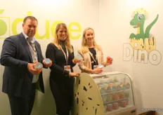Jan-Willem Kaslander, Saskia Polak and Judith Lansbergen from Total Produce. This company introduced a kids concept for melons at the trade show.