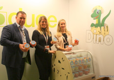 Jan-Willem Kaslander, Saskia Polak and Judith Lansbergen from Total Produce. This company introduced a kids concept for melons at the trade show.