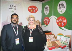 Nilay Kamdar and Astrid Walbeek of Pan United. Besides garlic, sweet potatoes are also becoming an important product for this company.