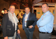 Fruit importers doing their rounds: Jan Rozema, Ad Toet and Marcel van der Welle.