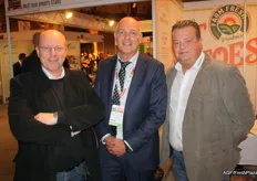 Etienne Vennink (Agro Merchants Group), standing between John de Boom and Chris-Hans van der Hout of Freight Line Europe.