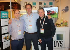 Pierre Hagenaars of Het Packhuys, in the middle, Rick Briston (RedPack) and John Dumbell (Packaging Automation).