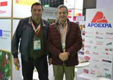 Joaquin Gomez Carrasco, President of the APOEXPA export assocation from Murcia (R), together with Antonio Jose Bastida Lopez, director of Uniland.