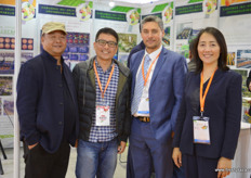 To the right are Jean Christophe, the China market director and Gai Wei, marketing manager at MAF Roda China. MAF Roda is a French developer and producer of sorting technology solutions.