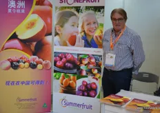 John Moore of Summerfruit Australia. This year's new crop of Australian peaches and nectarines is looking great, according to John.