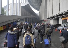 Entrance to Horti China 2017. Good number of visitors, especially during the first two days