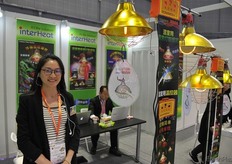Jancy Shen, export manager for Interheat, which produces lights for plant development