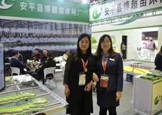 Right: Rachel Du from Hebei Chenchao Wire Mesh