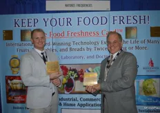 RJ Hassler and his father Rick Hassler show the newest technology when it comes to freshness. The Food Freshness Card keeps produce fresh longer and cuts spoilage in half. Just put it in your refrigerator!