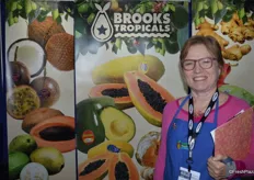 Mary Ostlund with Brooks Tropicals.