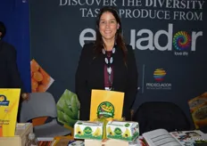 Marianela Ubilla with Agzulasa promotes bananas from Ecuador and is looking to expand business in the US.