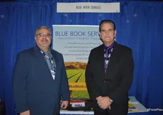 Carlos Sanchez and Frank Sanchez with Blue Book Services had a busy day showing the Blue Book System to show attendees.