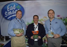 Scott Pickup, Daniel Klausner and Matthew Bernat with Apio show a kale-vegetable blend, a time-saving green bean saute as well as a brand-new avocado ranch Salad Shake up.